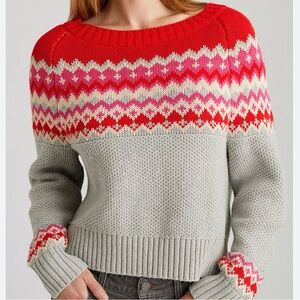 525 America Jen Fair Isle Sweater - XL NEW